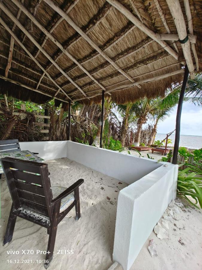 Lunazul Eco-Cabana Frente Al Mar Mahahual Zewnętrze zdjęcie