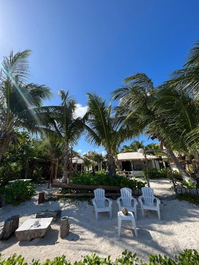 Lunazul Eco-Cabana Frente Al Mar Mahahual Zewnętrze zdjęcie