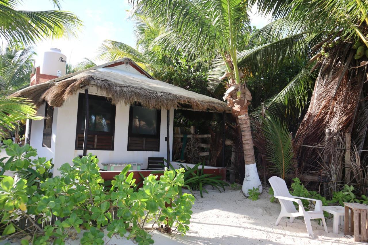 Lunazul Eco-Cabana Frente Al Mar Mahahual Zewnętrze zdjęcie