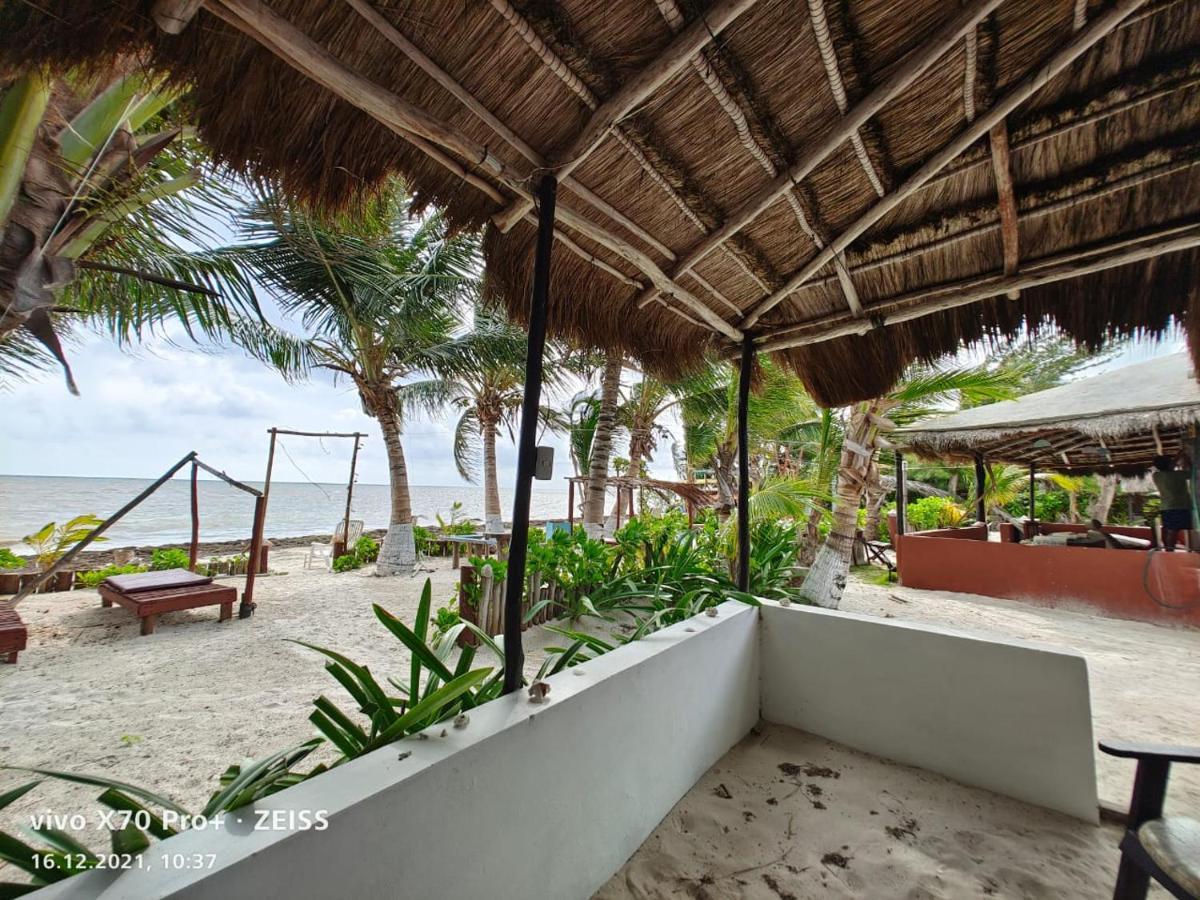 Lunazul Eco-Cabana Frente Al Mar Mahahual Zewnętrze zdjęcie