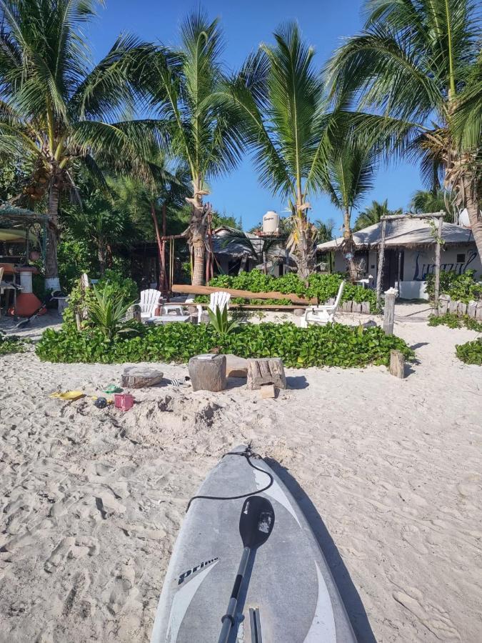 Lunazul Eco-Cabana Frente Al Mar Mahahual Zewnętrze zdjęcie