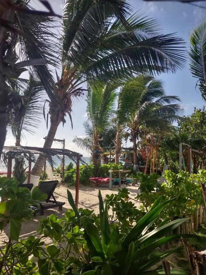 Lunazul Eco-Cabana Frente Al Mar Mahahual Zewnętrze zdjęcie
