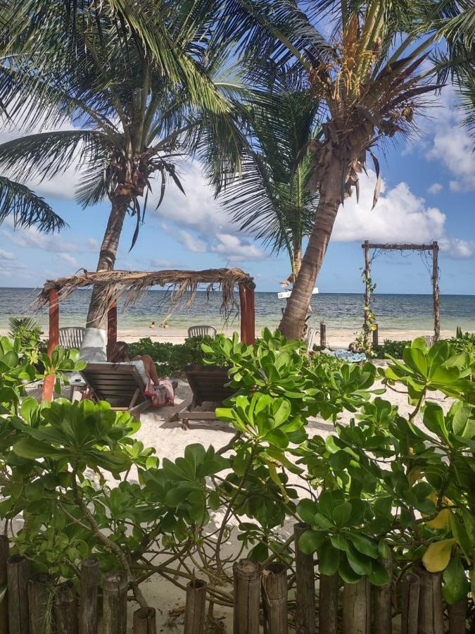 Lunazul Eco-Cabana Frente Al Mar Mahahual Zewnętrze zdjęcie