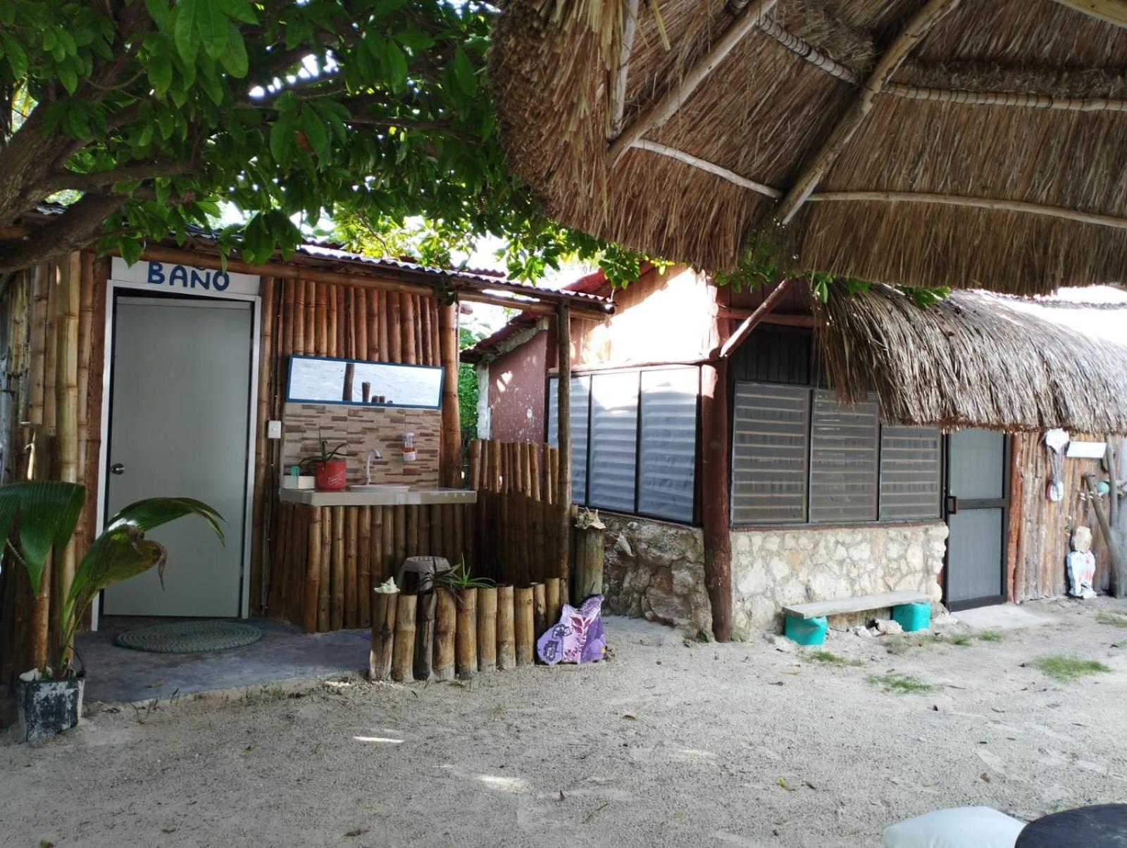 Lunazul Eco-Cabana Frente Al Mar Mahahual Zewnętrze zdjęcie