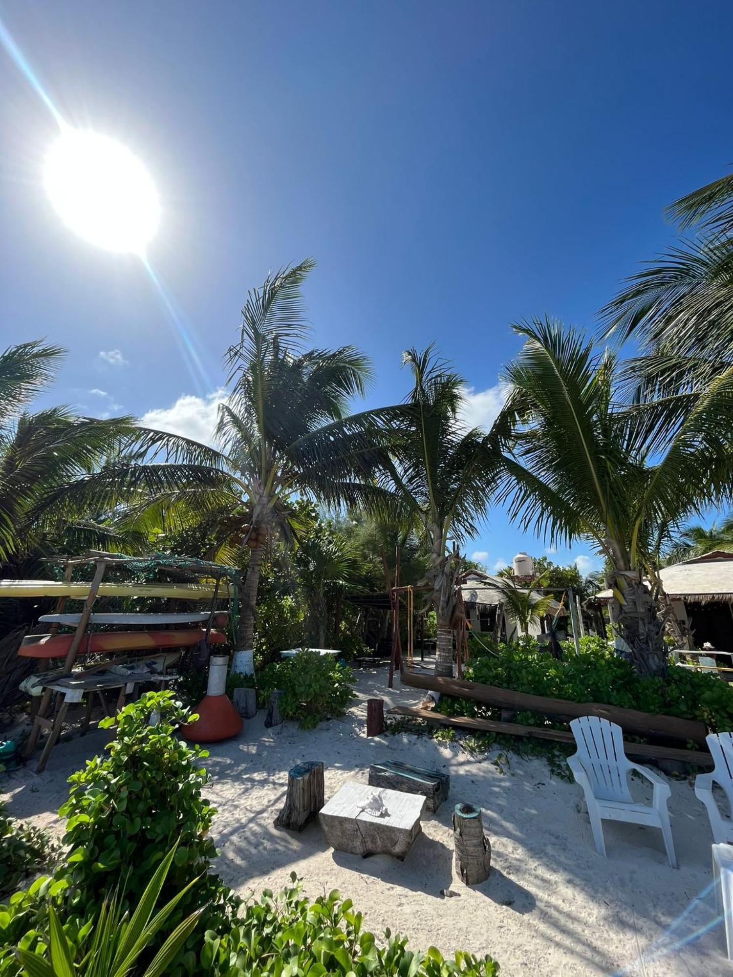 Lunazul Eco-Cabana Frente Al Mar Mahahual Zewnętrze zdjęcie
