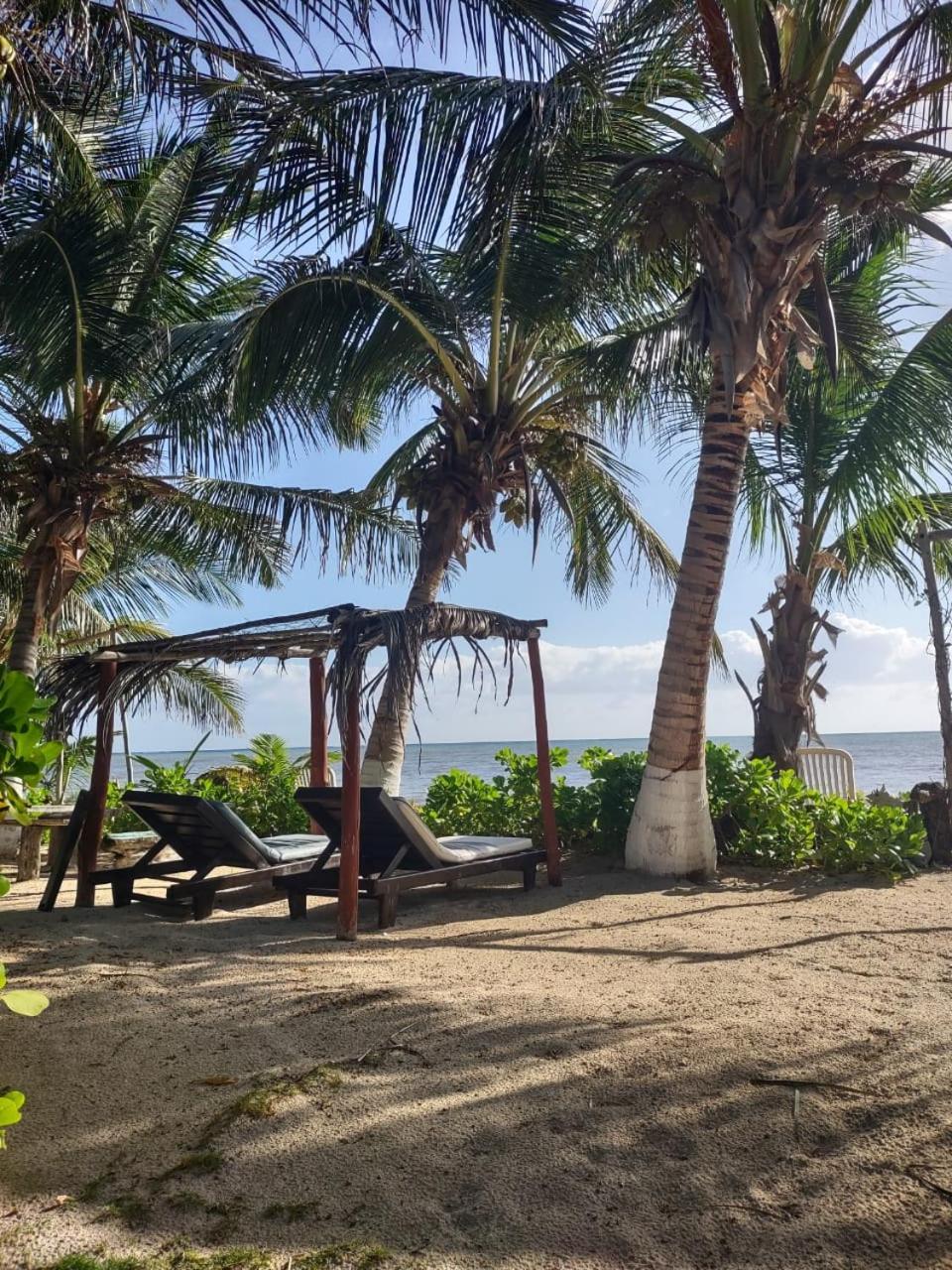 Lunazul Eco-Cabana Frente Al Mar Mahahual Zewnętrze zdjęcie
