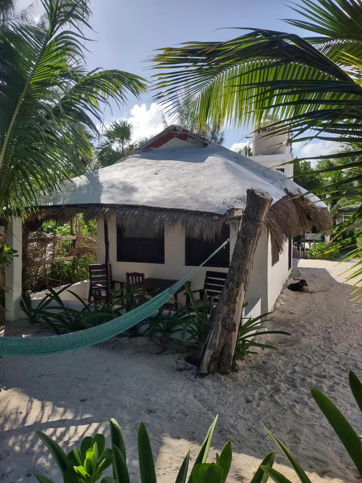 Lunazul Eco-Cabana Frente Al Mar Mahahual Zewnętrze zdjęcie