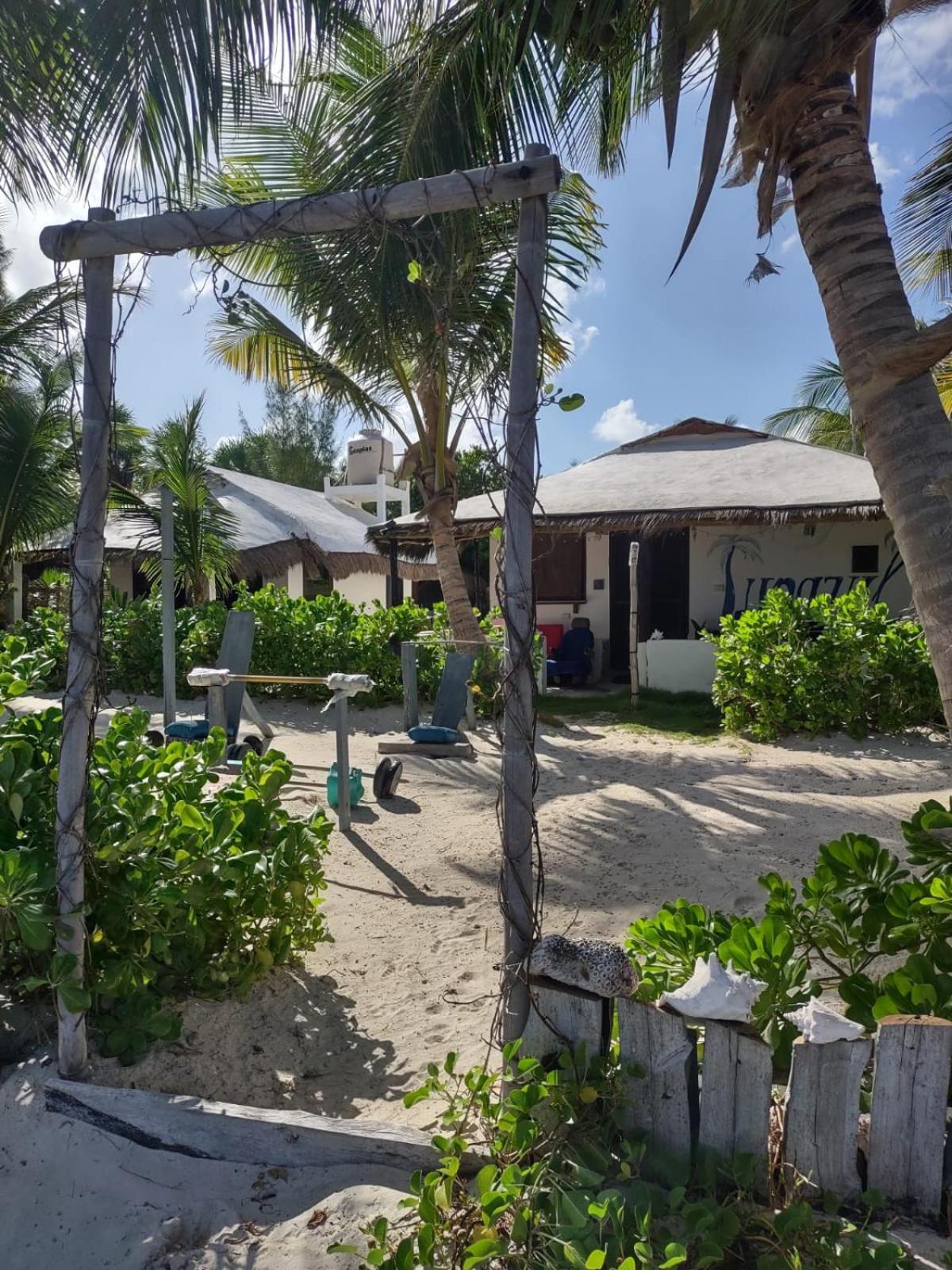 Lunazul Eco-Cabana Frente Al Mar Mahahual Zewnętrze zdjęcie