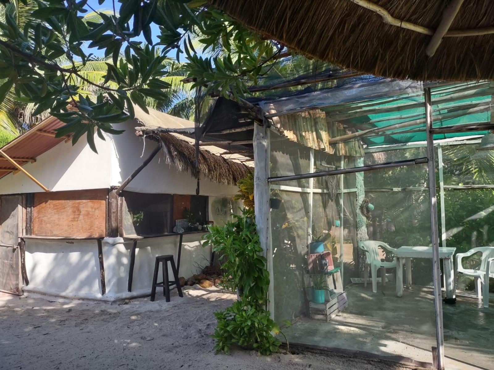 Lunazul Eco-Cabana Frente Al Mar Mahahual Zewnętrze zdjęcie