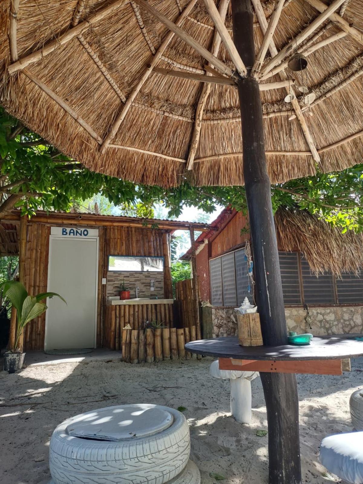 Lunazul Eco-Cabana Frente Al Mar Mahahual Zewnętrze zdjęcie