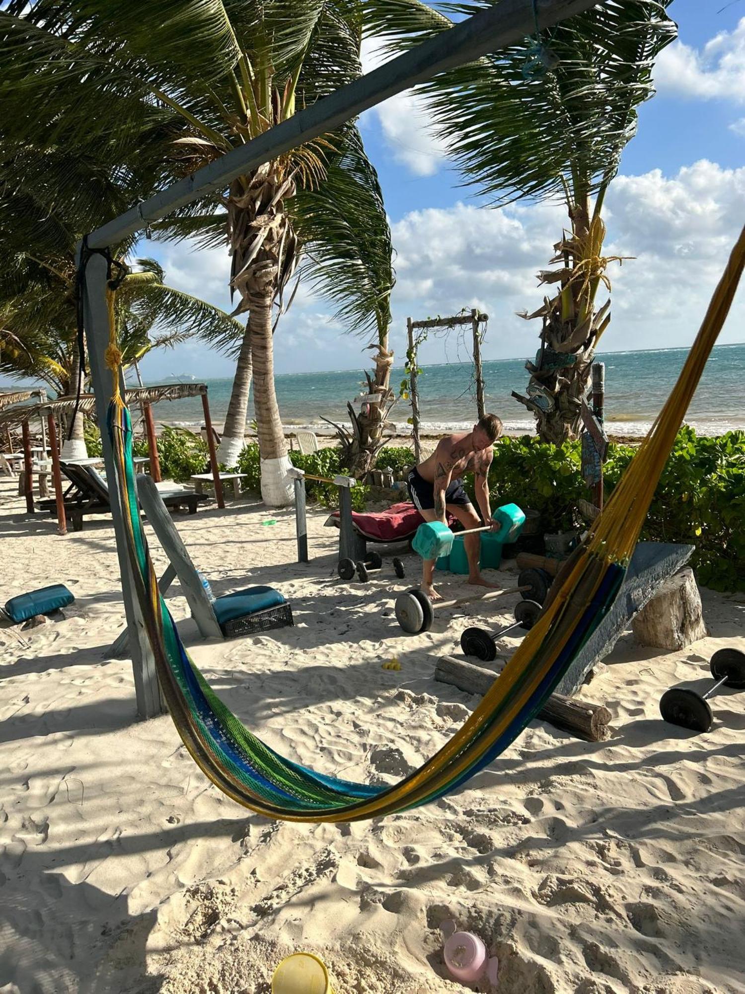 Lunazul Eco-Cabana Frente Al Mar Mahahual Zewnętrze zdjęcie
