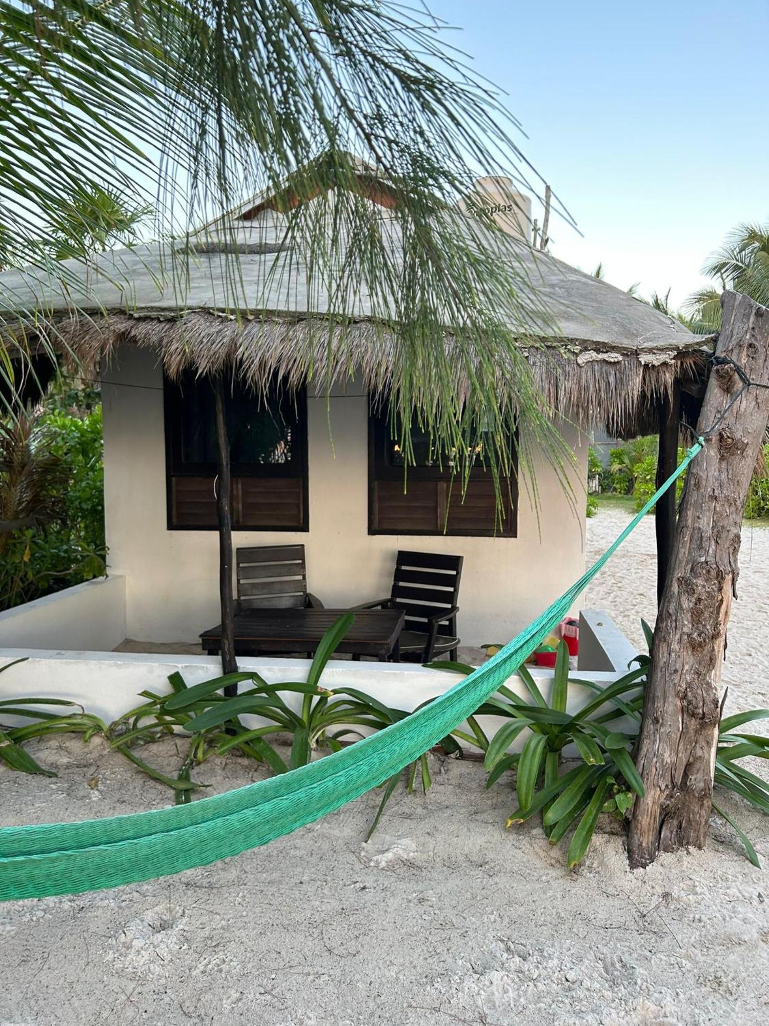 Lunazul Eco-Cabana Frente Al Mar Mahahual Zewnętrze zdjęcie
